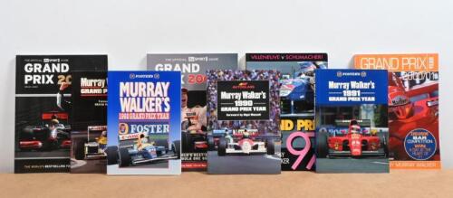 GRAND PRIX: A collection of soft cover Grand Prix data books. 'Murray Walker's Grand Prix Year' from 1990 - 1992 & 'THE OFFICIAL itv SPORT GUIDE GRAND PRIX 2009'