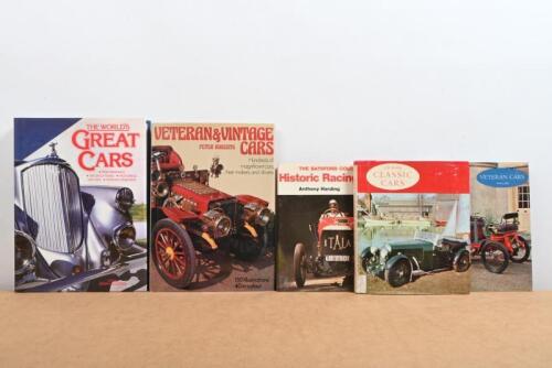 CLASSIC CARS: Five hardcover books detailing vintage and classic cars. 'THE WORLD'S GREAT CARS', edited by James Coulter