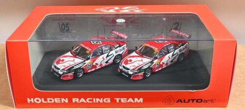 HOLDEN: A 1:43 scale AUTOart HOLDEN RACING TEAM set featuring the VY Holden Racing Team cars of P.Brock-J.Plato & M.Skaife-T.Kelly from the 2004 BOB JANE T-MARTS 1000. L.E 0717/2168