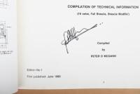 BRESCIA: A rare and coveted book on Brescia - 'BRESCIA BUGATTI' - softcover, compiled by Peter McGann. One of only 3 copies produced with slipcase. Title page signed by Peter D McGann - 3
