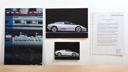 EB110: An interesting collection of Bugatti EB110 literature, highlighted by the Bugatti Press Information provided by the Bugatti Australian Distributor