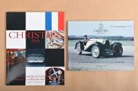 BUGATTI: Two international CHRISTIE'S catalogues. March 1987 'CHRISTIES MONACO - AUTOMOBILES BUGATTI ET FERRARI' & CHRISTIE'S PARIS 2002 'Automobiles de Collection'. Sales feature the sale of Bugatti's and associated material