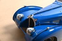TYP 57 SC ATLANTIC COUPE: A CMC 1:18 scale Bugatti Typ 57 SC Atlantic Coupe - Chassis-Nr.57.591 (R.B. Pope), 1938 (Item No. M-083) - in French blue. Numbered '5068' - 5