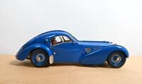 TYP 57 SC ATLANTIC COUPE: A CMC 1:18 scale Bugatti Typ 57 SC Atlantic Coupe - Chassis-Nr.57.591 (R.B. Pope), 1938 (Item No. M-083) - in French blue. Numbered '5068' - 9