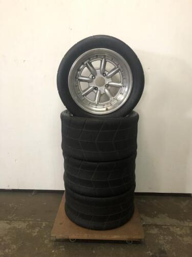 WHEELS: Four 16" composit 4-stud 115mm pitch racing wheel