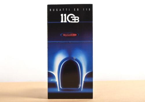 EB110: An original BUGATTI EB 110 GT and EB 110 SS fold out sales brochure
