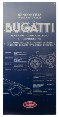 EB 110: A group of five items related to the Bugatti EB 110. FESTIVAL BUGATTI MOLSHEIM CAMPOGALLIANO' rally items