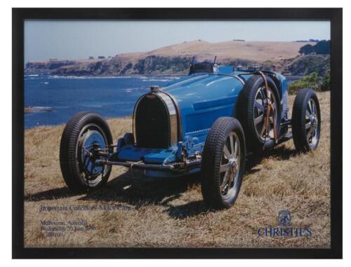 BUGATTI: Two CHRISTIES Melbourne, Australia 'Important Collectors' Motor Cars' Melbourne, Australia, June 1990' items. Catalogue & Poster