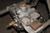 GEARBOX: A late Lancia Lambda Tipo 112 gearbox stamped '5584', with engine stand. - 6