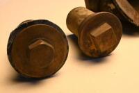 FUEL: Two Lambda fuel filler necks, cap and brass drain plugs - 8