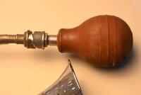 HORNS: Two trumpet horns, each 38cm long without bulb - 2