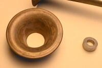 HORNS: Two trumpet horns, each 38cm long without bulb - 3