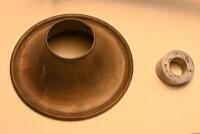 HORNS: Two trumpet horns, each 38cm long without bulb - 4
