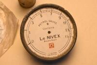 PETROL GAUGE: A Le NIVEX 15 gallon gauge and reproduction face with screws - 2