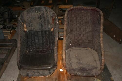 SEATS: Two early wicker seats