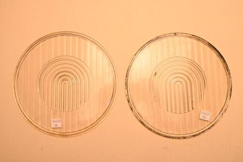 HEADLAMP GLASS: Two Bosch headlamp glass, 21cm diameter overall