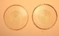 HEADLAMP GLASS: Two Bosch headlamp glass, 21cm diameter overall - 3