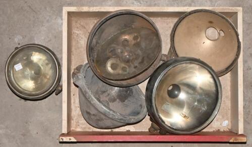 LAMPS: Four various lamps including Bosch
