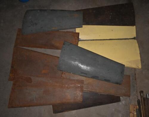 BONNET: Ten Lambda bonnet panels including a yellow pair joined with hinge