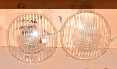 HEADLAMP: Two Bosch convex headlamp glasses 'K1052, 1213', possibly used on Mercedes-Benz from late 1930s/early 1940s, 22.5cm diameter