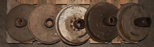 HUBS: Five Lambda early series wheel hubs, front and rear