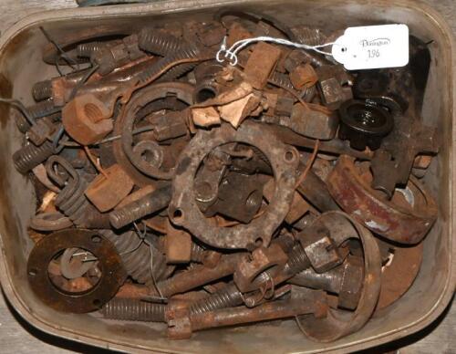 FIXINGS: A collection of nuts, bolts and washers, some castellated