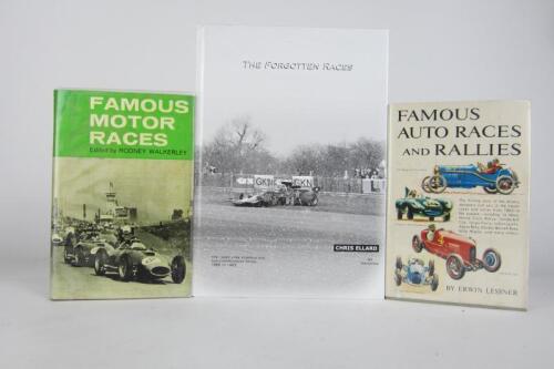 MOTOR RACES: Three hardcover books detailing motor races.