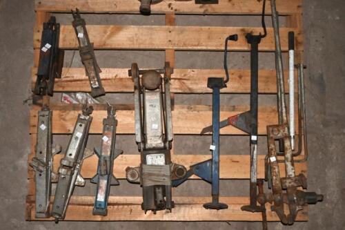 VEHICLE JACKS: A collection of vehicle jacks