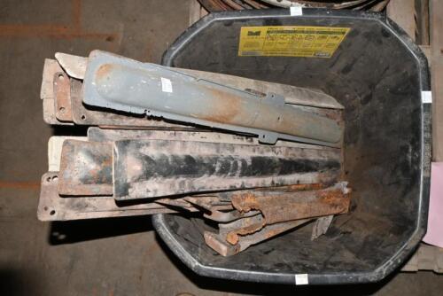 RUNNING BOARD: A group of Lambda running board supports, some remanufactured