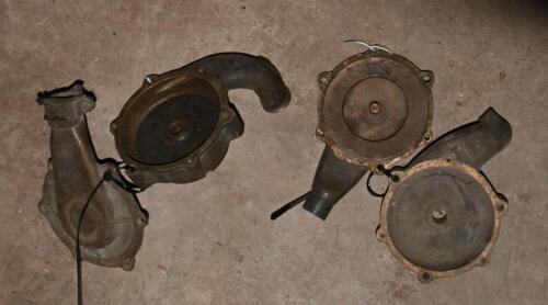 WATER PUMP HOUSING: Two Lancia Lambda water pump housings (no internals)