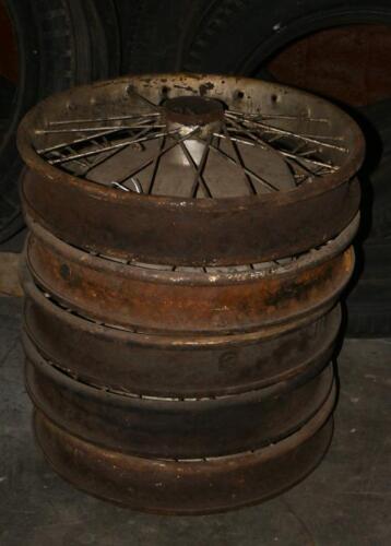 WHEELS: Five wire wheels with hubs