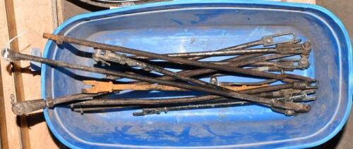 ACCELERATOR HAND THROTTLE RODS: A collection of hand throttle rods
