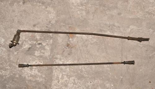 ACCELERATOR HAND THROTTLE RODS: Two hand throttle rods one with dash switch