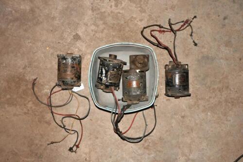 DC ELECTRIC MOTORS: 4 vintage DC electric motors