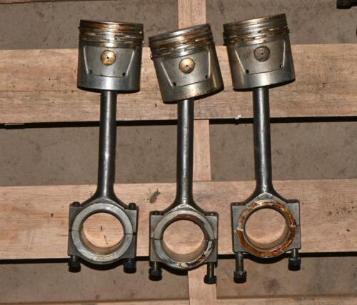 PISTONS: 3 pistons with rods and bearings, possibly Lambda