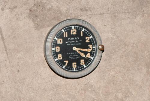 CLOCK: A Mirax clock, untested, 6.5cm diameter glass face