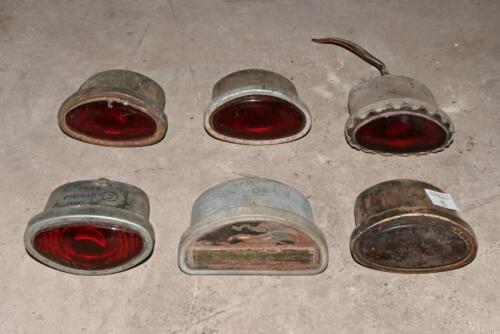LAMPS: A collection oval/demi lamps, mainly brake, one stamped '84903-J'