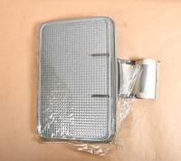 KARTRAY: A circa 1950s galvanised tin "Kartray", with attachment to suspend the tray from the car window, with original plastic wrap, 29cm wide, 20cm deep - 4