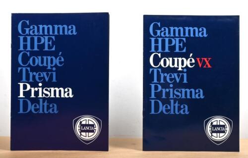 PRISMA/COUPE: Two Lancia sales brochures for the Prisma and the Coupe