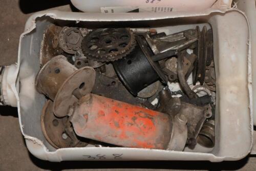 AURELIA B20: One box containing oil filter housing, oil pump pick up and assorted other engine parts