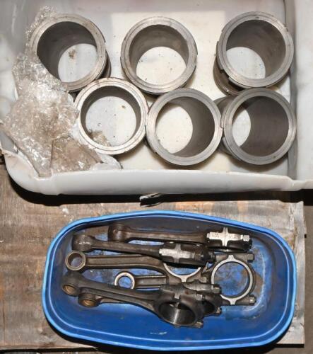 AURELIA B20: One box of engine cylinder liners. One box of six connecting rods