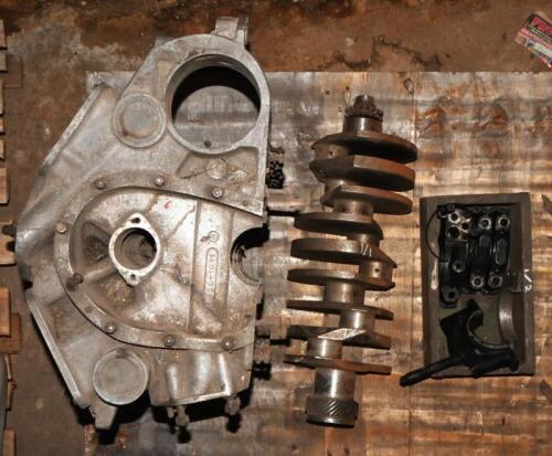 AURELIA B20: One engine cylinder block. Number B20 3111. One engine crankshaft. One wooden box of four bearing caps and a seal.