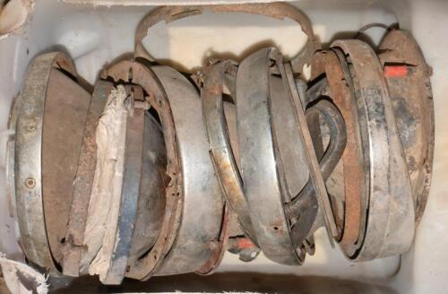 AURELIA B20: One box containing approx. eighteen used headlamp parts including rims and buckets