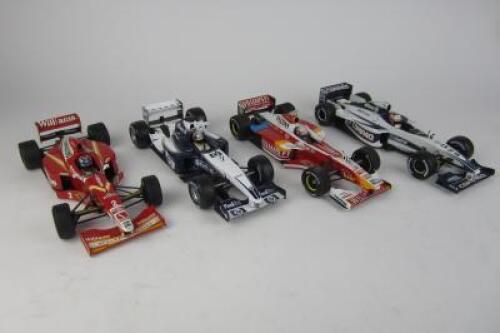 WILLIAMS: Four 1:18 scale Williams F1 cars