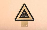 BRABHAM: An original Ampol "Brabham Safety Award" badge