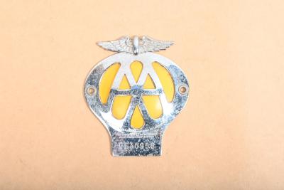 AA: A 1954 Automobile Association car grille badge