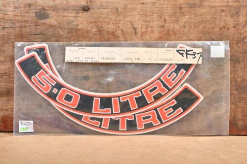 HOLDEN: A unused set of Holden HX air cleaner '5.0 Litre' decals, new in plastic
