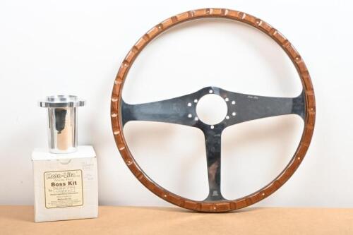 JAGUAR: A Mk 2 OEM Derrington&nbsp;Jaguar Steering Wheel 16" with Moto-Lita MK2 Derrington Boss Kit and screw kit