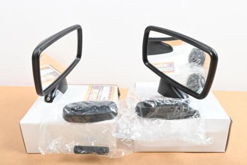 ASTRALI: A pair of Astrali&nbsp;Universal matt black door&nbsp;mirrors with fitting mounts and screws