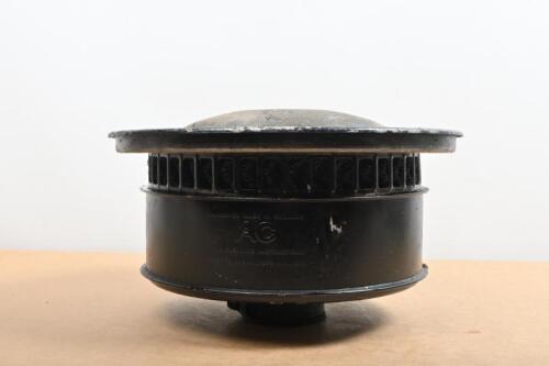 AIR CLEANER: A circa 1940s/1950s English AC brand air cleaner, internal shaft diameter 4.5cm wide, overall 27.5cm diameter